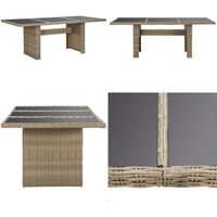 Vidaxl - Garten-Esstisch Braun 200x100x74 cm Glas und Poly Rattan - Gartenstuhl - Esstisch - Terrassenmöbeln - Rattan Möbel - Gartenmöbel Set - Home Vidaxl - Garten-Esstisch Braun 200x100x74 cm Glas und Poly Rattan - Gartenstuhl - Esstisch - Terrassenmöbeln - Rattan Möbel - Gartenmöbel Set - Home von VIDAXL