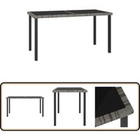 Garten-Esstisch Grau 140x70x73 cm Poly Rattan - Gartenstuhl - Esstisch - Outdoor Möbel - Terrassenmöbeln - Rattan Tisch Garten-Esstisch Grau 140x70x73 cm Poly Rattan - Gartenstuhl - Esstisch - Outdoor Möbel - Terrassenmöbeln - Rattan Tisch von VIDAXL