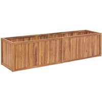 Garten-Hochbeet 200 x 50 x 50 cm Massivholz Teak Vidaxl von VIDAXL