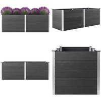 Garten-Hochbeet 250 x 50 x 91 cm wpc Grau - Gartenhochbeet - Blumenkasten - Hochbeet Aus Kunststoff - Witterungsbeständiges Hochbeet - wpc Hochbeet Garten-Hochbeet 250 x 50 x 91 cm wpc Grau - Gartenhochbeet - Blumenkasten - Hochbeet Aus Kunststoff - Witterungsbeständiges Hochbeet - wpc Hochbeet von VIDAXL
