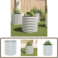 Garten-Hochbeet 80x80x81 cm Verzinkter Stahl Silbern - Gartenhochbeet - Stahlteich - Balkonbepflanzung - Pflanzenbehälter - Blumenerde Garten-Hochbeet 80x80x81 cm Verzinkter Stahl Silbern - Gartenhochbeet - Stahlteich - Balkonbepflanzung - Pflanzenbehälter - Blumenerde von VIDAXL