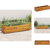 Garten-Hochbeet Akazienholz 100x30x25 cm - Holz Hochbeet - Akazienholz Hochbeet - Garten Hochbeet - Blumenerde Behälter - Balkonbepflanzung Garten-Hochbeet Akazienholz 100x30x25 cm - Holz Hochbeet - Akazienholz Hochbeet - Garten Hochbeet - Blumenerde Behälter - Balkonbepflanzung von VIDAXL