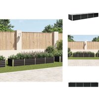 Garten-Hochbeet Anthrazit 320 x 80 x 45 cm Verzinkter Stahl - Gartenhochbeet - Metallhochbeet - Anthrazit - Balkonbepflanzung - Terrasse Bepflanzung Garten-Hochbeet Anthrazit 320 x 80 x 45 cm Verzinkter Stahl - Gartenhochbeet - Metallhochbeet - Anthrazit - Balkonbepflanzung - Terrasse Bepflanzung von VIDAXL