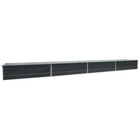 Garten-Hochbeet Verzinkter Stahl 600x80x45 cm Anthrazit - Vidaxl von VIDAXL