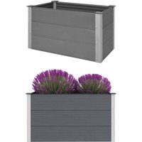 Garten-Hochbeet wpc 100 x 50 x 54 cm Grau - Vidaxl von VIDAXL