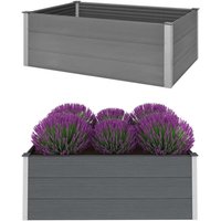 Bonnevie - Garten-Hochbeet,Blumenkasten wpc 150 x 100 x 54 cm Grau vidaXL von BONNEVIE