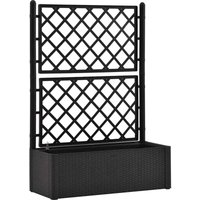 Garten-Hochbeet mit Spalier Selbstbewässerungssystem Anthrazit - Vidaxl Garten-Hochbeet mit Spalier Selbstbewässerungssystem Anthrazit - Vidaxl von VIDAXL