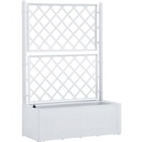 Garten-Hochbeet mit Spalier und Selbstbewässerungssystem Weiß - Vidaxl Garten-Hochbeet mit Spalier und Selbstbewässerungssystem Weiß - Vidaxl von VIDAXL