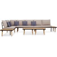 7-tlg. Garten-Lounge-Set mit Kissen Massivholz Akazie Braun Vidaxl 7-tlg. Garten-Lounge-Set mit Kissen Massivholz Akazie Braun Vidaxl von VIDAXL
