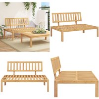 Garten-Mittelsofa aus Paletten Massivholz Akazie - Gartensofa - Holzsessel - Gartenmöbeln - Akazienholzmöbel - Lounge Möbel - Home & Living von VIDAXL