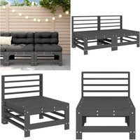 Garten-Mittelsofas 2 Stk. Grau Massivholz Kiefer - Gartensofa - Kiefernwood Möbel - Outdoor Lounge Set - Gartenmöbeln - Balkonmöbel - Home & Living Garten-Mittelsofas 2 Stk. Grau Massivholz Kiefer - Gartensofa - Kiefernwood Möbel - Outdoor Lounge Set - Gartenmöbeln - Balkonmöbel - Home & Living von VIDAXL