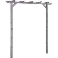 Garten-Pergola Grau 200x40x205 cm Imprägniertes Kiefernholz - Vidaxl Garten-Pergola Grau 200x40x205 cm Imprägniertes Kiefernholz - Vidaxl von VIDAXL