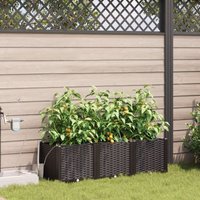 Pflanzkästen mit Bewässerungssystem 3 Stk. Braun vidaXL896462 Pflanzkästen mit Bewässerungssystem 3 Stk. Braun vidaXL896462 von VIDAXL