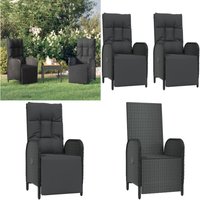 Garten-Relaxsessel mit Kissen 2 Stk. Poly Rattan Schwarz - Gartensessel - Lounge Sessel - Gartenmöbel - Rattan Möbel - Außenmöbeln - Home & Living Garten-Relaxsessel mit Kissen 2 Stk. Poly Rattan Schwarz - Gartensessel - Lounge Sessel - Gartenmöbel - Rattan Möbel - Außenmöbeln - Home & Living von VIDAXL