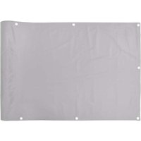 Balkon-Sichtschutz Grau 500x90 cm pvc Vidaxl von VIDAXL