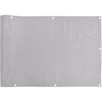 Balkon-Sichtschutz Grau 700x75 cm pvc Vidaxl von VIDAXL