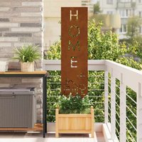 Garten Sichtschutz-Leinwand Rostig 32 x 140 cm Wetterfeststahl vidaXL Garten Sichtschutz-Leinwand Rostig 32 x 140 cm Wetterfeststahl vidaXL von VIDAXL