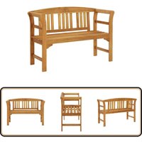 Gartenbank 114 cm Massivholz Akazie - Gartenbank - Holzmöbel - Gartenmöbel - Outdoor Möbel - Balkonmöbel von VIDAXL