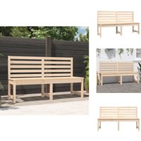 Gartenbank 157,5 cm Massivholz Kiefer - Gartenbank - Holzmöbel - Gartenmöbel - Kiefernholz - Outdoor Möbel von VIDAXL