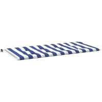 Vidaxl - Gartenbank-Auflage Blau&Weiß Gestreift 120x50x4 Oxford-Gewebe von VIDAXL