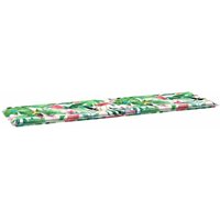 Gartenbank-Kissen Grün und pink 180 x 50 x 4 cm Oxford Stoff Vidaxl von VIDAXL