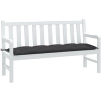 Gartenbank-Auflage Melange Anthrazit 150x50x7 cm Stoff Vidaxl 174013 von VIDAXL