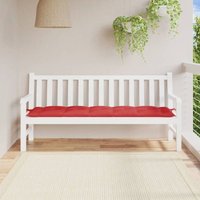 Gartenbank-Auflage Rot 180x50x7 cm Oxford-Gewebe vidaXL493769 von VIDAXL