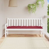 Gartenbank-Auflage Weinrot 180x50x7 cm Oxford-Gewebe Vidaxl 255020 von VIDAXL