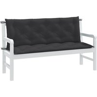 Gartenbank-Auflagen 2 Stk. Melange Anthrazit 150x50x7 cm Stoff Vidaxl 925467 von VIDAXL
