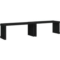 Vidaxl - Gartenbank Ausziehbar Schwarz 212,5x40,5x45cm Massivholz Kiefer von VIDAXL
