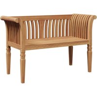 Gartenbank Braun 127,5 x 52 x 80 cm Teak-Massivholz Vidaxl von VIDAXL