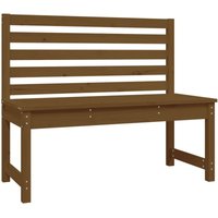 Gartenbank Ruhebank Honigbraun 109 cm Massivholz Kiefer vidaXL von BONNEVIE