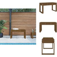 Gartenbank Honigbraun 80x38x45 cm Massivholz Kiefer - Gartenbank - Holzmöbel - Gartenmöbel - Balkonmöbel - Terrassenmöbel von VIDAXL