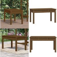 Gartenbank Honigbraun 80x44x45 cm Massivholz Kiefer - Gartenbank - Holzmöbel - Gartenmöbel - Outdoor Möbel - Terrassenmöbeln - Home & Living von VIDAXL