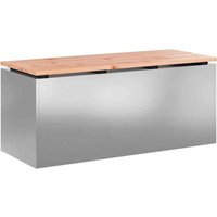 Gartenbank Silber 100 x 40 x 43 cm Verzinkter Stahl vidaXL Gartenbank Silber 100 x 40 x 43 cm Verzinkter Stahl vidaXL von VIDAXL