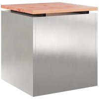 Gartenbank Silber 40 x 40 x 43 cm Edelstahl vidaXL Gartenbank Silber 40 x 40 x 43 cm Edelstahl vidaXL von VIDAXL