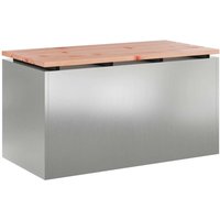 Gartenbank Silber 80 x 40 x 43 cm Verzinkter Stahl vidaXL Gartenbank Silber 80 x 40 x 43 cm Verzinkter Stahl vidaXL von VIDAXL