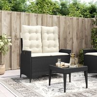 Gartenbank Verstellbar mit Kissen Schwarz Poly Rattan Vidaxl 598828 Gartenbank Verstellbar mit Kissen Schwarz Poly Rattan Vidaxl 598828 von VIDAXL