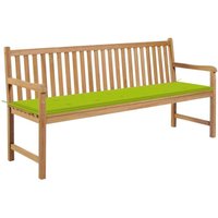 Gartenbank mit Hellgrüner Auflage 175 cm Massivholz Teak vidaXL Gartenbank mit Hellgrüner Auflage 175 cm Massivholz Teak vidaXL von VIDAXL