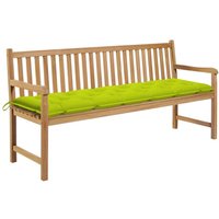 Gartenbank mit Hellgrüner Auflage 175 cm Massivholz Teak vidaXL Gartenbank mit Hellgrüner Auflage 175 cm Massivholz Teak vidaXL von VIDAXL
