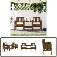 Gartenbank mit Tisch 2-Sitzer Honigbraun Massivholz Kiefer - Gartenbank - Holz Gartenbank - Kieferngartenbank - Outdoor Bank - Balkon Möbel Gartenbank mit Tisch 2-Sitzer Honigbraun Massivholz Kiefer - Gartenbank - Holz Gartenbank - Kieferngartenbank - Outdoor Bank - Balkon Möbel von VIDAXL