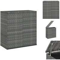 Gartenboxen - Living Garten-Kissenbox pe Rattan 100x49x103,5 cm Grau - Grau Gartenboxen - Living Garten-Kissenbox pe Rattan 100x49x103,5 cm Grau - Grau von VIDAXL