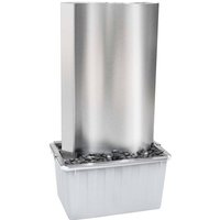 Gartenbrunnen Silbern 60,2x37x122,1 cm Edelstahl vidaXL von VIDAXL