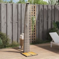 Gartendusche Grau 55x60x224 cm Poly Rattan und Akazienholz Vidaxl 682616 Gartendusche Grau 55x60x224 cm Poly Rattan und Akazienholz Vidaxl 682616 von VIDAXL