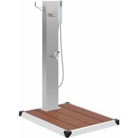 Gartendusche mit Bodenelement wpc Edelstahl Vidaxl Gartendusche mit Bodenelement wpc Edelstahl Vidaxl von VIDAXL