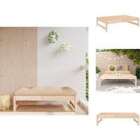 Gartenhocker 120x80 cm Massivholz Kiefer - Gartentisch - Gartenstuhl - Gartenlounge - Holzmobiliar - Gartenmöbeln Gartenhocker 120x80 cm Massivholz Kiefer - Gartentisch - Gartenstuhl - Gartenlounge - Holzmobiliar - Gartenmöbeln von VIDAXL