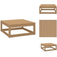 Vidaxl - Gartenhocker 70x70x30 cm Honigbraun Massivholz Kiefer - Gartensauna - Gartenstuhl - Gartenlounge - Kiefernholzmöbel - Gartenmöbeln von VIDAXL