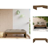 Gartenhocker Honigbraun 120x80 cm Massivholz Kiefer - Gartensaison - Gartenstuhl - Holzsessel - Gartenmöbeln - Lounge Möbel von VIDAXL