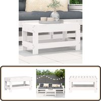 Gartenhocker Weiß 62x30x32 cm Massivholz Kiefer - Gartensessel - Gartenhocker - Kiefernwood Möbel - Outdoor Möbeln - Lounge Set Gartenhocker Weiß 62x30x32 cm Massivholz Kiefer - Gartensessel - Gartenhocker - Kiefernwood Möbel - Outdoor Möbeln - Lounge Set von VIDAXL