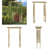 Vidaxl - Gartenlaube Rosenbogen 150 x 60 x 204 cm Holz Imprägniert - Gartenbogen - Gartenbögen - Home & Living - Braun von VIDAXL